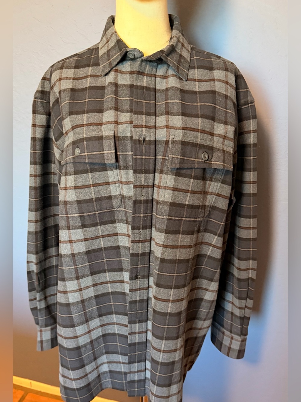 LL Bean Vintage Chamois Flannel Shirt